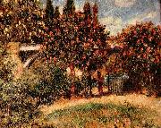 Pierre-Auguste Renoir Eisenbahnbrucke von Chatou oil painting